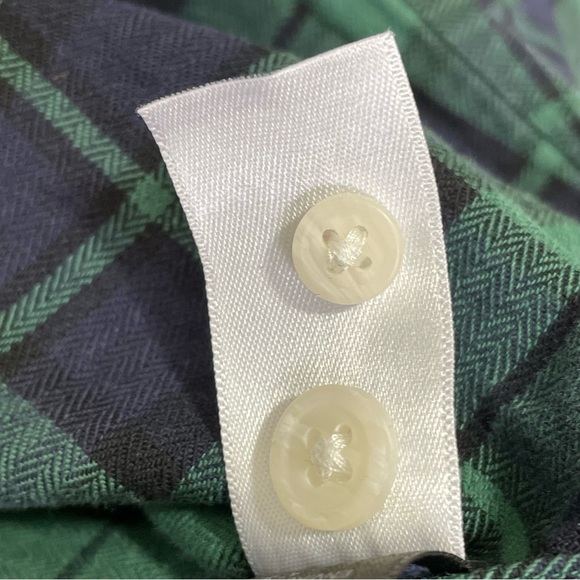 ASOS Green Plaid Button Down Shirt Size L - Picture 7 of 8